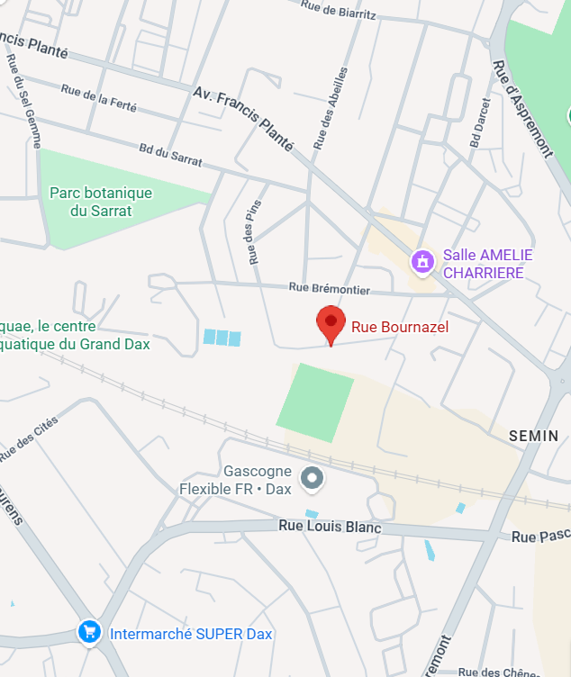 Carte  Stade du Gond